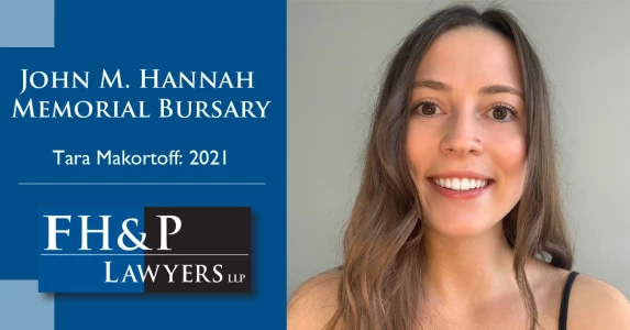 FH&P Awards John M. Hannah Memorial Bursary